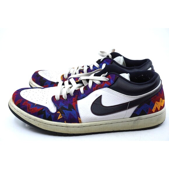 Nike Jordan 1 Low “Nothing But Net” Men Size 13 Obsidian CZ8659-100 - Picture 4 of 7